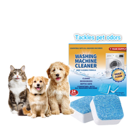 Nettoyant pour lave-linge jetable en gros pour propriétaires d'animaux domestiques Élimine les odeurs d'animaux domestiques Dissout les poils et la fourrure Comprimé solide