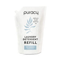Emballage de liquide en poudre de savon à lessive recyclé personnalisé de 500ml 1L sac à succion à bec verseur sacs de recharge pour lavage sachets à bec verseur pour détergent