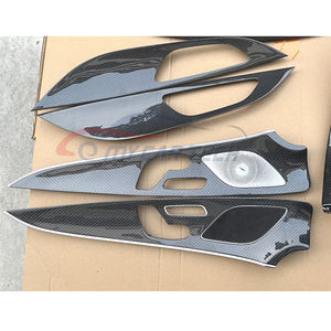 Pour <span class=keywords><strong>Mercedes</strong></span> Benz <span class=keywords><strong>CLS</strong></span> W257 2019 panneau de commande central porte de voiture panneau de garniture de remplacement en Fiber de carbone - Product Image 2