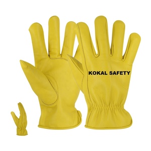 Guantes de Trabajo de Cuero Premium KOKAL SAFETY, Guantes de Seguridad Antideslizantes y Duraderos para Hombres, Uso Industrial y de Construcción - Product Image 6