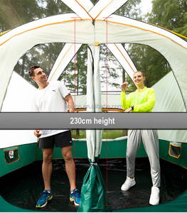Chine grand 8 couchettes 12 personnes grand extérieur étanche <span class=keywords><strong>2</strong></span> 3 pièces <span class=keywords><strong>camping</strong></span> tente familiale - Product Image 4
