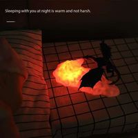 Lanterne 3D Dragon cracheur de feu Lampe à LED sans fil Lampe de lecture Lampe de table d'éclairage de nuit Lampe portable confortable et chaude
