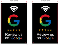 Carte NFC213 NFC Review Card 13.56MHz, carte intelligente sans contact, logo personnalisé pour les avis de restaurant