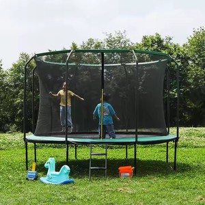 Zoshine in lega di acciaio alto rimbalzo trampolino grande salto tappetino adatto sopra 3 anni trampolino con tenda da giardino - Product Image 1