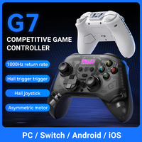 Manette de jeu sans fil X G7 pour P4, joystick à effet Hall, manettes de jeu / manette de jeu BT compatible PC/Switch/iOS/Android