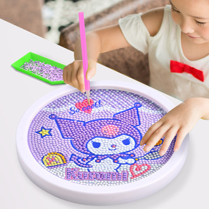 Kit de peinture diamant Sanrio Kuromi, rond, écologique, pour filles et enfants - Product Image 1