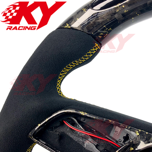 Volant de voiture sport en fibre de carbone forgée LED personnalisé pour Audi S3 S4 S5 S6 A3 A4 A5 A6 B8 B9 RS3 RS4 RS5 R8 RS6 Q3 Q4 Q5 - Product Image 2