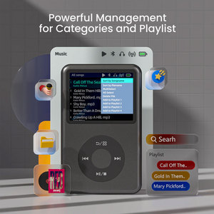 Lecteur de musique numérique Innioasis Y1 à succès avec écran de 2,4 pouces, molette tactile, lecteur MP3 DAP avec radio FM et fonction d'enregistrement - Product Image 4