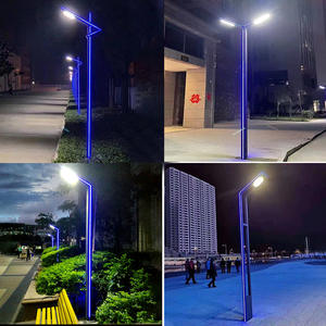 ไฟถนนโซลาร์เซลล์คุณภาพสูง 30w 60w 90w โครงอะลูมิเนียม ไฟสวนเสาสูง ไฟ LED ติดเสาสำหรับตกแต่งภูมิทัศน์ - Product Image 4