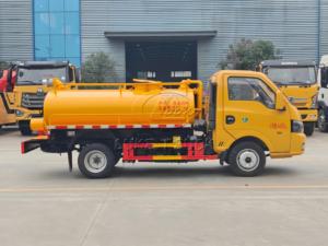 รถดูดสิ่งปฏิกูลแบบสุญญากาศ Dongfeng 3 ลูกบาศก์เมตร, บูมดูดแบบหมุนได้, ปั๊มสุญญากาศเสริมสำหรับการขนส่งของเสียในฟาร์มและเทศบาล - Product Image 3