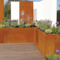 En gros personnalisé Corten acier rouillé bord métal jardin mur de soutènement arrière-cour paysage bordure ornement