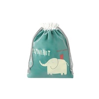 Sac de rangement de voyage imperméable en plastique à double couche en forme de cube avec fermeture à cordon pour chaussures, sous-vêtements, vêtements sales