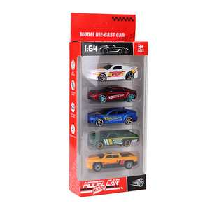 Jouets en métal moulé sous pression personnalisés 1:64, multi-styles, lot de 5, mini-voitures en alliage à l'échelle réduite, modèles coulissants, cadeaux pour enfants - Product Image 6