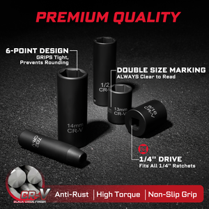 29/50/<span class=keywords><strong>64pcs</strong></span> 1/4 inch ổ đĩa từ xoay bugi ổ cắm với trường hợp bảo vệ bộ công cụ - Product Image 6