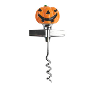 Halloween Pumpkin Corkscrew Automatic Multi Functional Wine Opener Durable Round Shape - Product Image 3