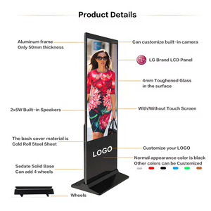 43 Inch Ultra-Thin Floor-Mounted Advertising Indoor LCD Digital Signage <strong>Display</strong> Windows <strong>Infrared</strong> <strong>Touch</strong> <strong>Screen</strong> Customizable LOGO - Product Image 4