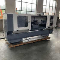 Tour CNC horizontal à banc plat robuste avec double broche et système de commande GSK