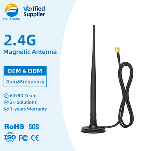 Antena de Base Magnética de 2.4GHz 5.8G, <span class=keywords><strong>Cable</strong></span> lora RG174 S M A Macho para Router WiFi, Amplificador de Señal Externo GSM 2G 3G 4G LTE - Product Image 1
