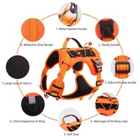 Accessoires pour animaux de compagnie Produit pour chien En gros Robuste Sans traction Harnais tactique pour chien Gilet
