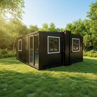 Ray Zen Traditional 700 Mini Maison Conteneur Mobile de Luxe en Acier à Panneaux Sandwich Extensibles, Étanche, pour Villa, Hôtel, Magasin