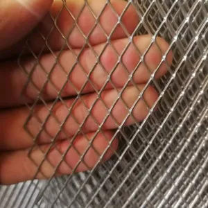 0.8毫米-5毫米薄厚度小孔膨胀金属网/膨胀丝网面板