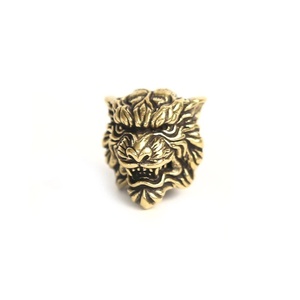 Cuentas de latón Tiger King para cuchillos, accesorios colgantes DIY EDC, herramienta de supervivencia al aire libre, colgantes para cordones tejidos, Fidget Spinners metálicos - Product Image 5