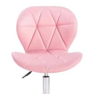 Chaise de comptoir pivotante portable réglable en hauteur en cuir PU contemporain de qualité professionnelle pour la maison et le bureau - Product Image 4