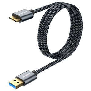 Cable USB 3.0 Retráctil y Flexible de Carga Rápida SUNGUY Tipo-A a Tipo-C, Personalizable, con Material Trenzado Ecológico - Product Image 3