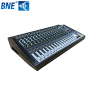 Console de mixage amplifiée 550W*2 avec double égaliseur 7 bandes, USB, Bluetooth intégré, amplificateur haute puissance, 16 canaux audio