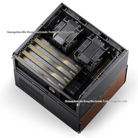 Boîtier NAS JONSBO Joe Siber Noir pour carte mère ATX, 12 disques, tour moyenne, ventilateur de refroidissement, serveur, panneau latéral en acier avec fenêtre