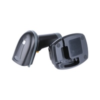 CMOS lectura de código de barras de mano OEM QR código de barras lector portátil 2D 433MHz escáner de código de barras inalámbrico pistola con base de carga