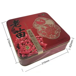 Boa Qualidade Reciclar Sublimação Metal Gift Box Embalagem Custom Printable Square Tin Can Para Doces