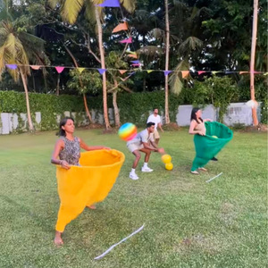 Cha mẹ-con bày trò chơi đạo cụ Granny quần sân đồ chơi bóng vui vẻ tương tác ngoài trời hoạt động gia đình - Product Image 1