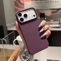 Étui de luxe en silicone liquide avec boutons IA pour iPhone 18 17 16 15 14 13 12 Pro Max – Coque de téléphone antichoc