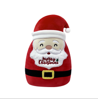 Nouveaux jouets en peluche décoratifs pour canapé de Noël - Père Noël, Élan, Bonhomme de neige, Cochon d'Inde, Capybara, Ours en coton PP