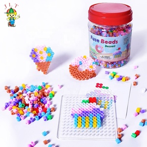 ของเล่นตัวต่อแบบยืดหยุ่น DIY ขายส่ง พร้อมลูกปัด PE Perler หลากสี ดีไซน์ทันสมัยและเป็นที่นิยม - Product Image 1