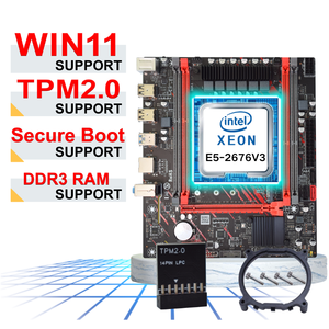 NOUVEAU <span class=keywords><strong>Kit</strong></span> <span class=keywords><strong>PC</strong></span> X99-P3 compatible avec le <span class=keywords><strong>d</strong></span>émarrage sécurisé Win11, 4 emplacements DDR3 pour la RAM, combo Intel Xeon E5 2676 V3 TPM2.0, carte mère X99 DDR3 - Product Image 1