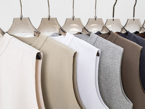 Débardeurs de sport pour hommes en coton et polyester à séchage rapide, personnalisables avec impression sérigraphique en relief, couleur unie, sans manches, pour la course à pied - Product Image 4