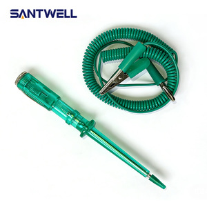 6V-24V Automotive Circuit Tester <b>Pen</b> with Red/Green LED Indicator & <b>Retractable</b> Coiled Cord - Product Image 2