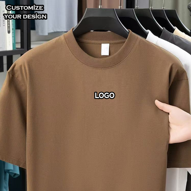 Wholesale 100%Cotton Tshirt Nice High Quality Oversized USA Size Custom Logo Printing T-shirt Casual Short Sleeve Tshirt for Men