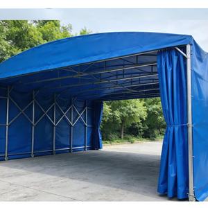 Toldos Retráctiles Eléctricos de PVC Impermeable, Carpa Plegable para Canchas Deportivas y Almacenes - Product Image 6