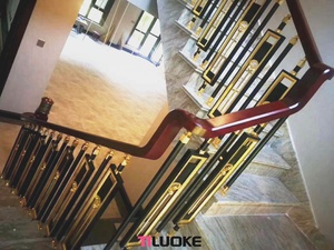 Lan Can Cầu Thang Trong Nhà Kiểu Mới Hiện Đại Lan Can Và Tay Vịn Bằng Đồng Sang Trọng - Product Image 4