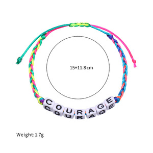 Pulsera <span class=keywords><strong>de</strong></span> Cuentas <span class=keywords><strong>de</strong></span> Arcoíris con Nombre Personalizado NYY, Pulsera <span class=keywords><strong>de</strong></span> <span class=keywords><strong>Amistad</strong></span> <span class=keywords><strong>El</strong></span>ástica Hecha a Mano con Letras, Joyería Personalizada DIY, Regalo para Mujeres <span class=keywords><strong>y</strong></span> Niños - Product Image 4