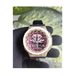 Montre Crâne Personnalisée en Argent Sterling 925 avec Diamants Moissanite VVS pour Hommes – Offre Spéciale à Prix Compétitif - Product Image 1