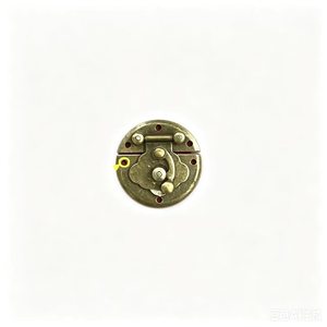 Furniture <b>Lock</b> Copper Round Keyless Chinese Style 41mm Durable Hardware Accessory - Product Image 2