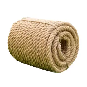 Fonte direta da fábrica 6-60mm Natural Jute Rope Twine Twisted Manila Rope Hemp Rope para Craft Paisagem decorativa