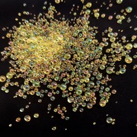 Perles de verre à bulles de 1 mm à 3 mm, non poreuses, mini perles de caviar, couleur transparente, micro-perles minuscules, bricolage, manucure, mariage, vente en gros