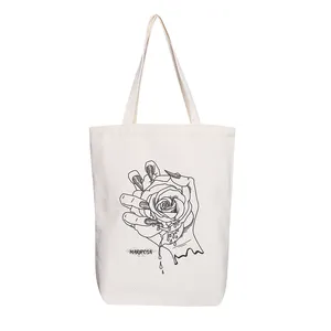 wholesale hot sale ECO friendly White 100% tote bag cloth fabric gym carry bag cotton sling bag with custom logo