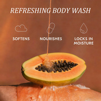 Gel Douche Exfoliant Corps aux Fruits AHA OEM, Acide Salicylique, Anti-Acné, avec Niacinamide