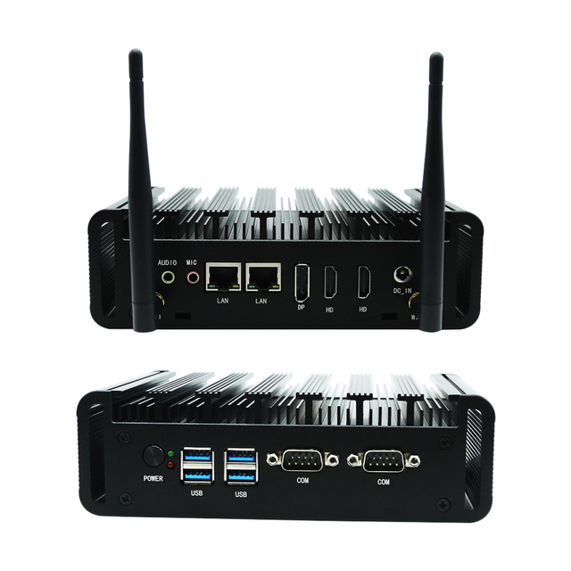New Design Embedded Desktop Computer Intel Core I3 8145U DDR4 Support 3 Display Fanless Industrial Mini PC